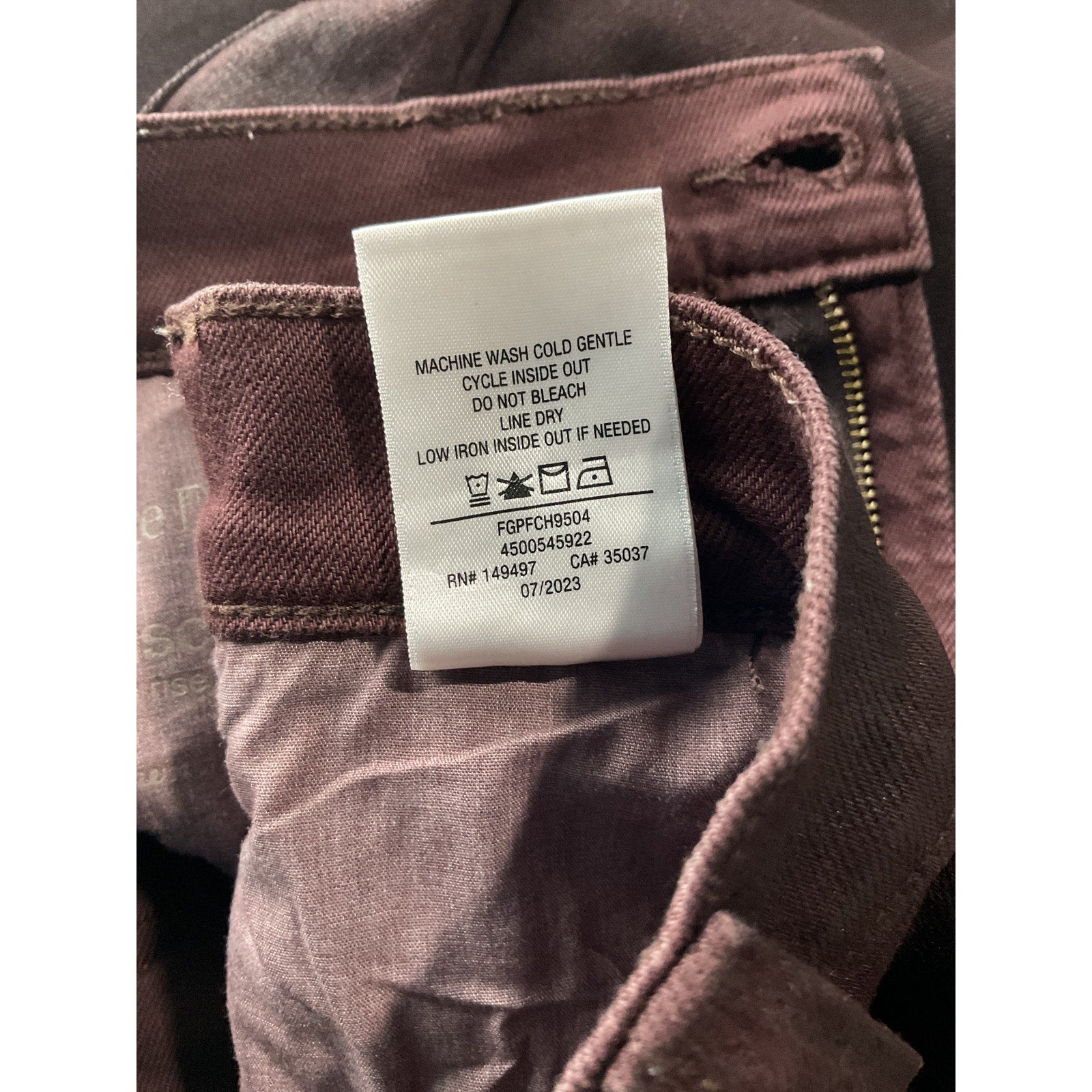Favorite Daughter 'Mischa' Red Cotton Pant Size 26