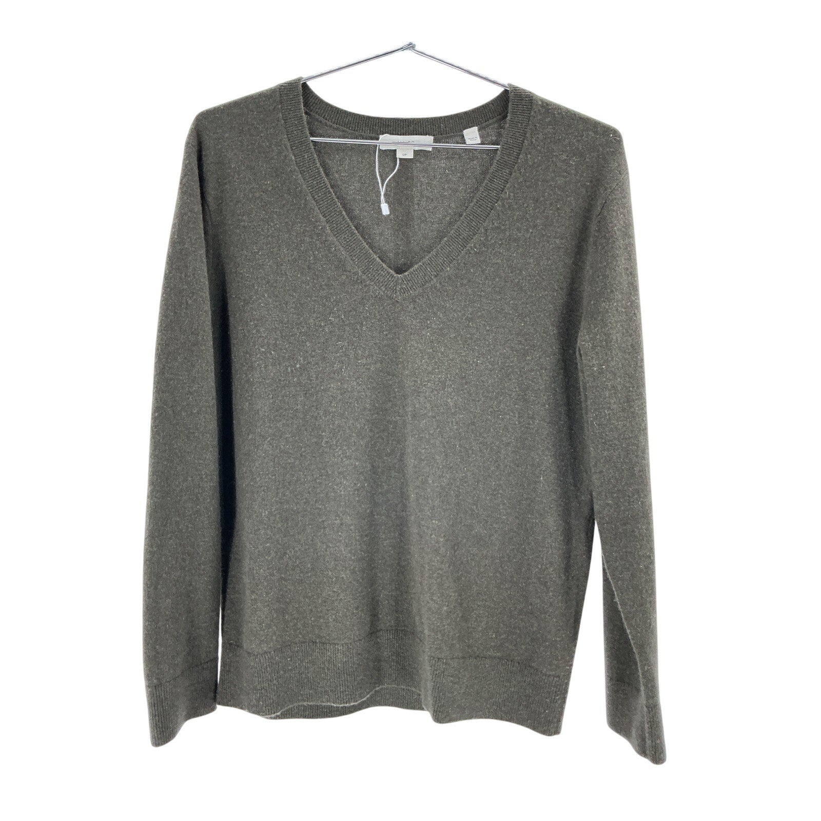 Vince Weekend Grey Cashmere V-Neck Sweater Size S / P
