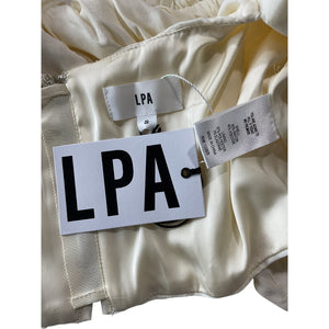 LPA Puff Sleeve Cream Claudette Top Size S NWT