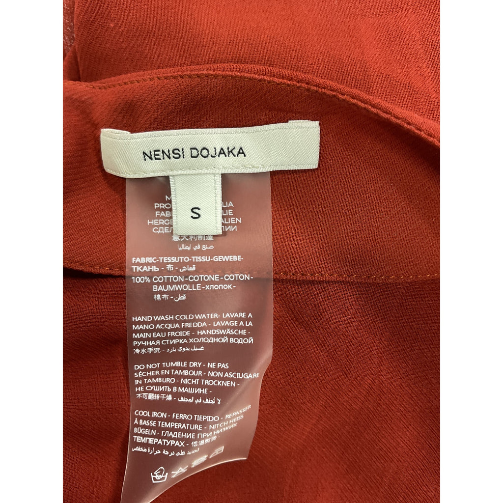Nensi Dojaka 'U' Red Wire Bra Halterneck Mini Dress Size S