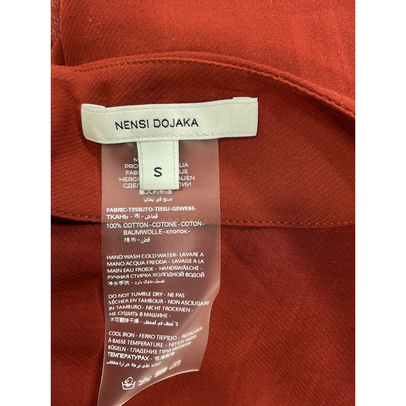 Nensi Dojaka 'U' Red Wire Bra Halterneck Mini Dress Size S