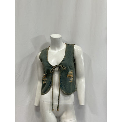 Miaou 'Chani' Green Cotton Top Size S