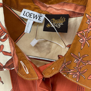 Loewe Printed Orange Botanical Panel Shirt Size FR 36 / US 4