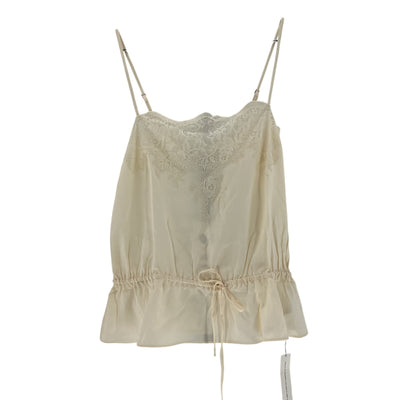 Reformation 'Silvia' Beige Silk Top Size 0