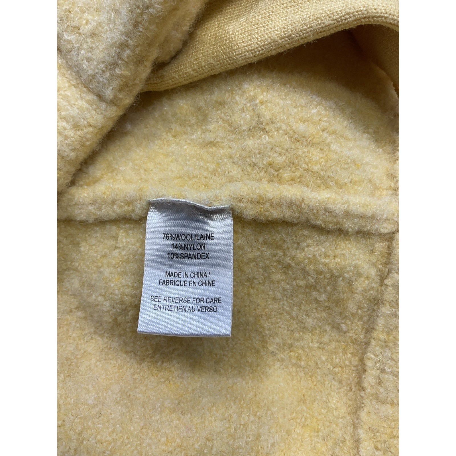 Ronny Kobo 'Hilari' Yellow Wool Cardigan Size S