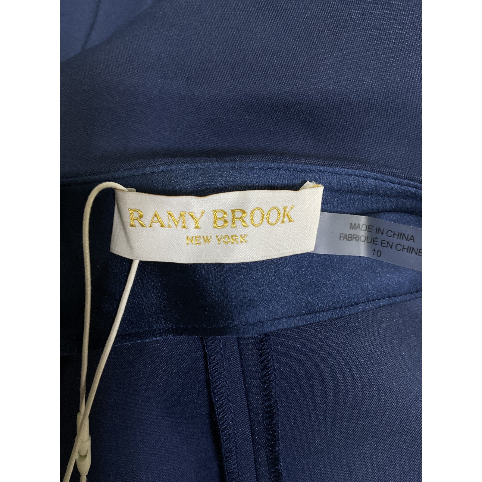 Ramy Brook 'Drew' Navy Cotton Mini Short Size 10 - NWT