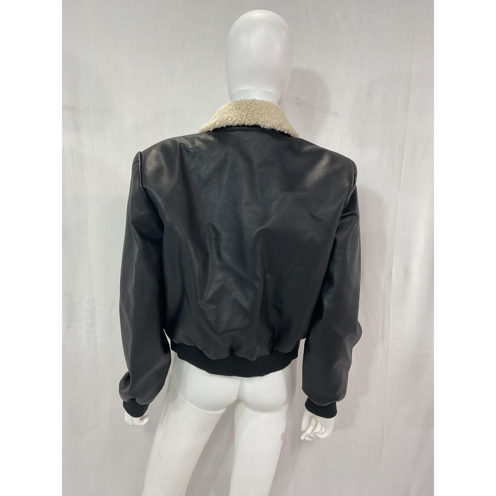 Astr The Label 'Trudy' Black Faux Leather Jacket Size S