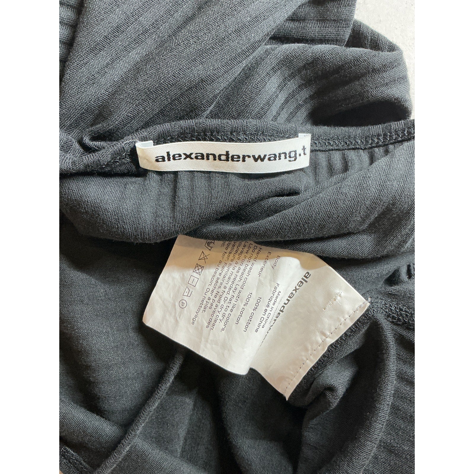 Alexanderwang.T Black Cropped Camisole Size S