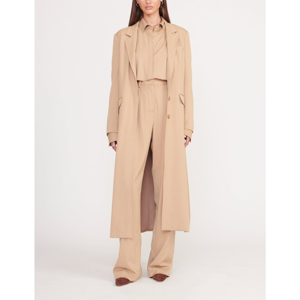 Staud 'Ralph' Tan Polyester Coat Size S - NWT