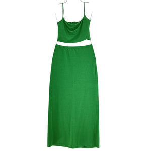 Reformation Knit Green Sherman Two Piece Set Size S