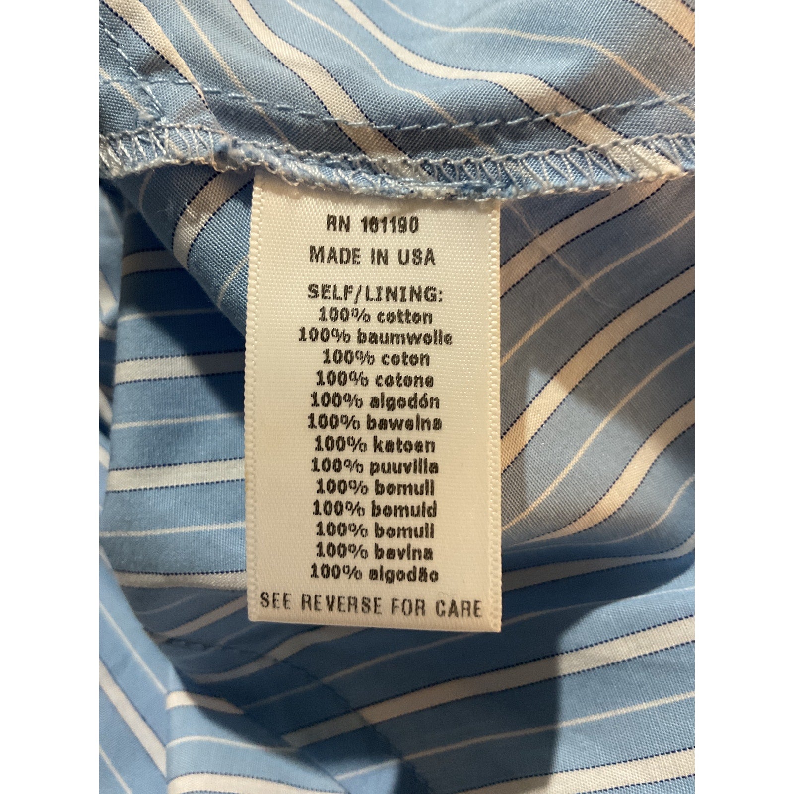 Aknvas 'Margot' Blue Cotton Top Size 0