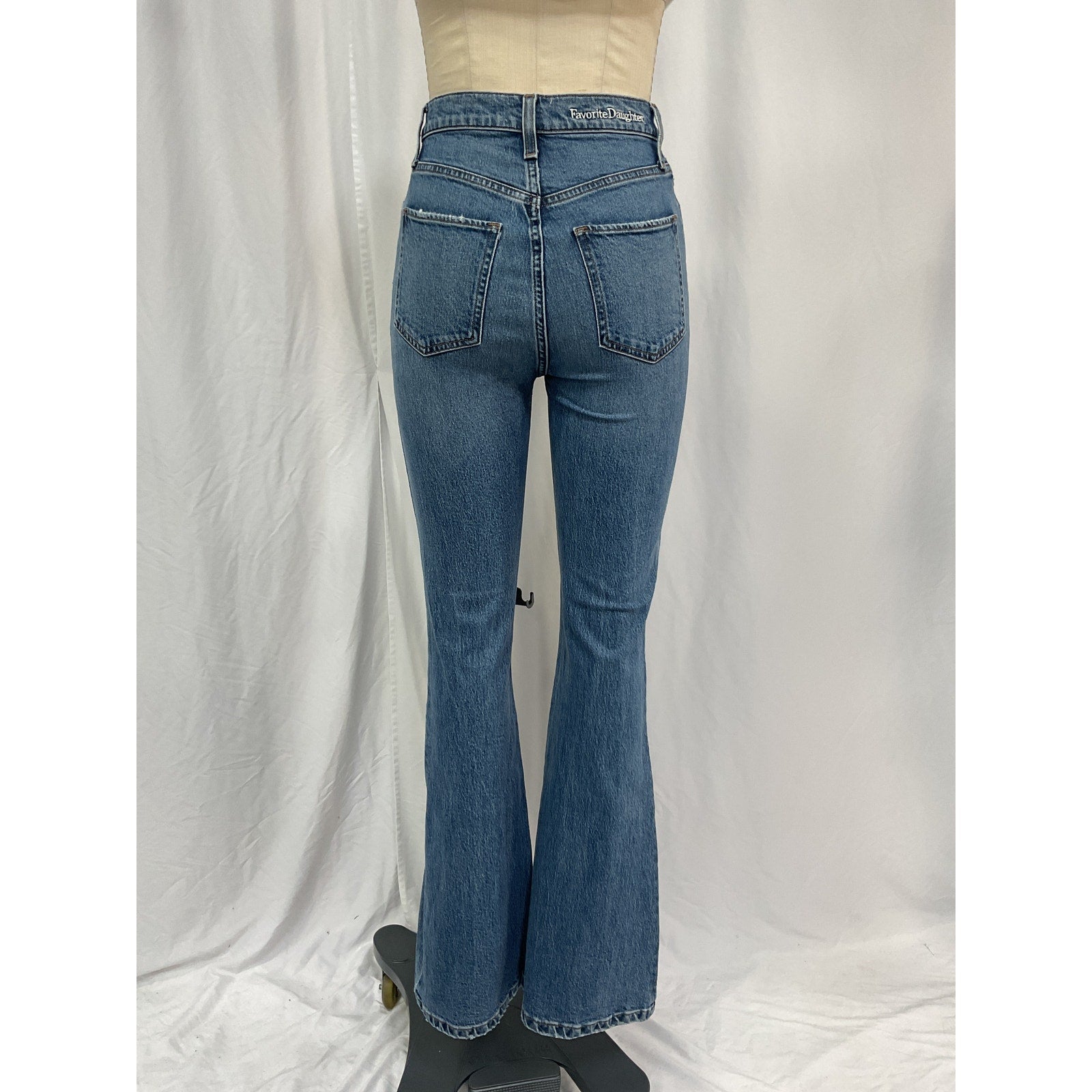 Favorite Daughter 'Valentina' Blue Cotton Flare Denim Jean Size 25