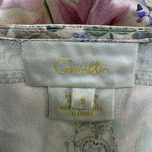 Camilla Floral Pink Palacio Playground Shirtdress Size S