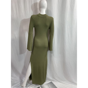 Line & Dot 'Jessica' Green Ribbed Sweater Dress Size XS