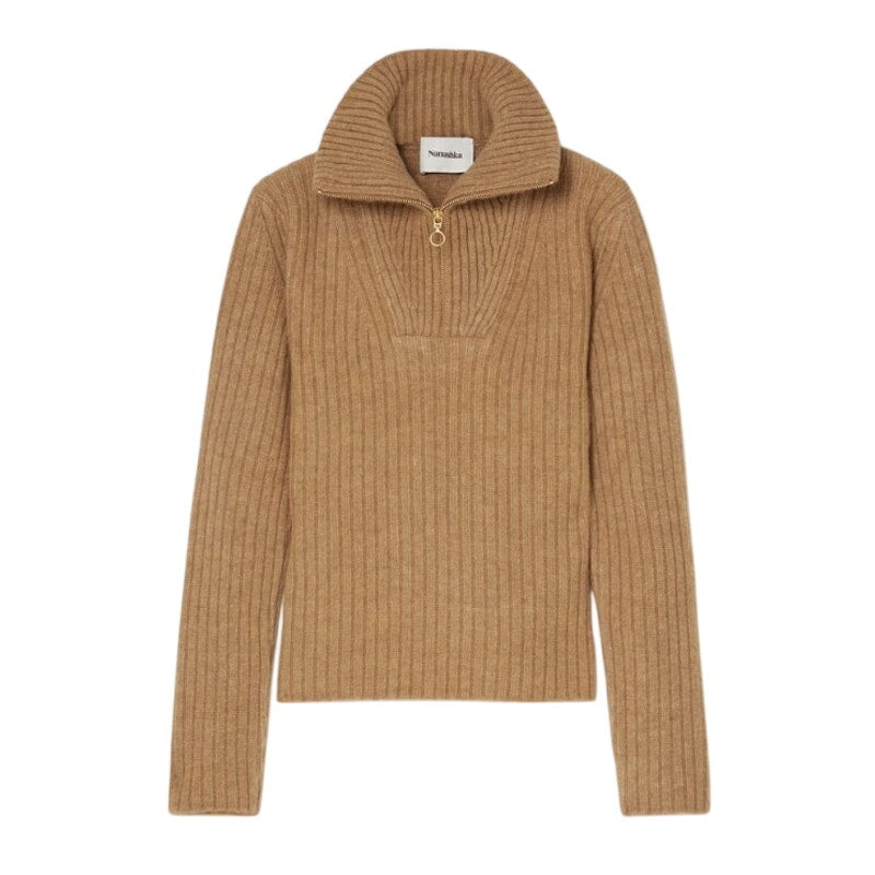 Nanushka Ribbed Brown Ryo Sweater Size XS