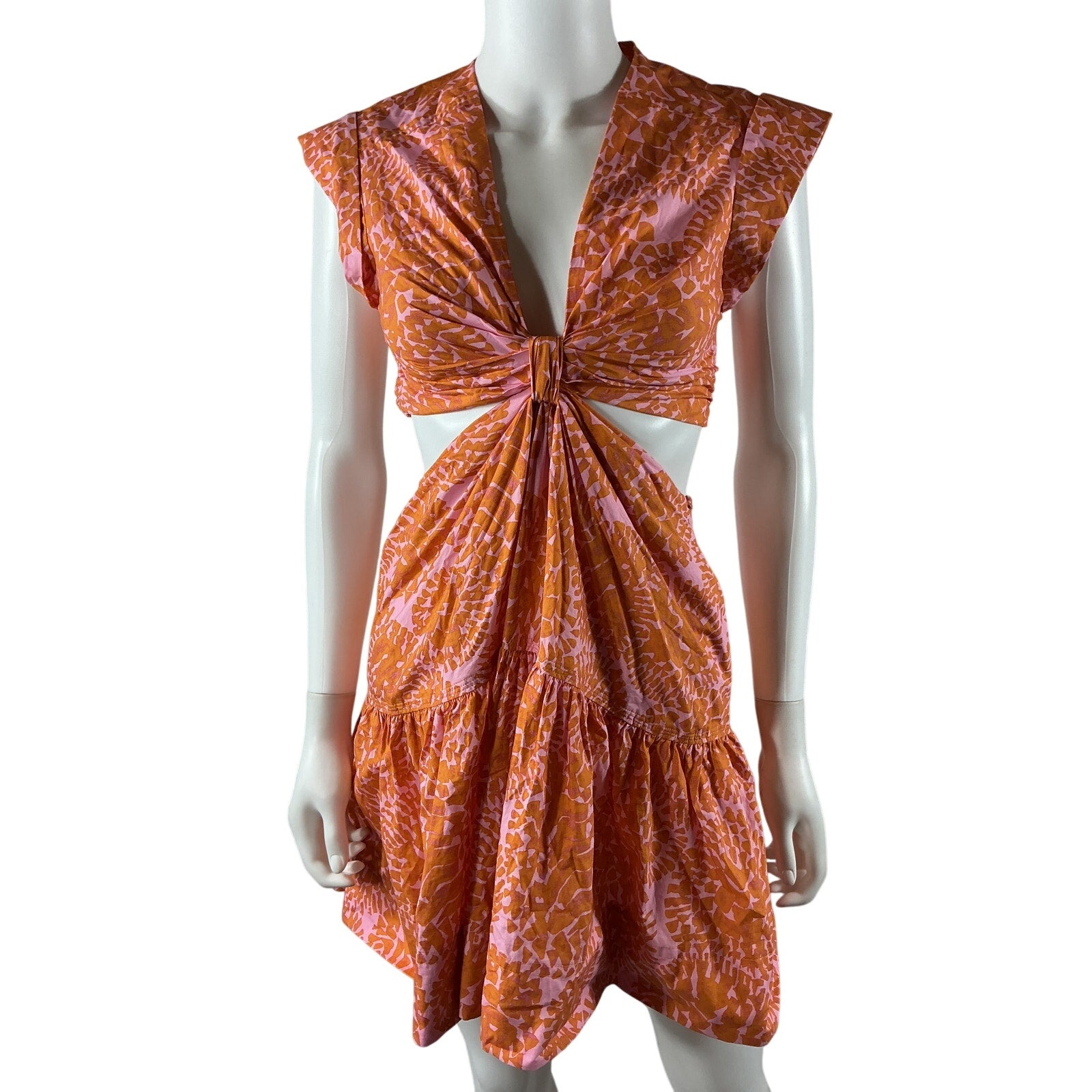 A.L.C. 'Lexi' Orange Cotton Dress Size 0