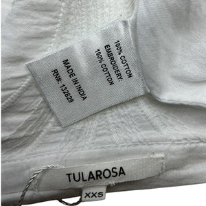 Tularosa Embroidered White August Skirt Size XXS