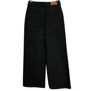 Sï¿½zane Wide-Leg Black Le Crop Denim Jeans Size 36