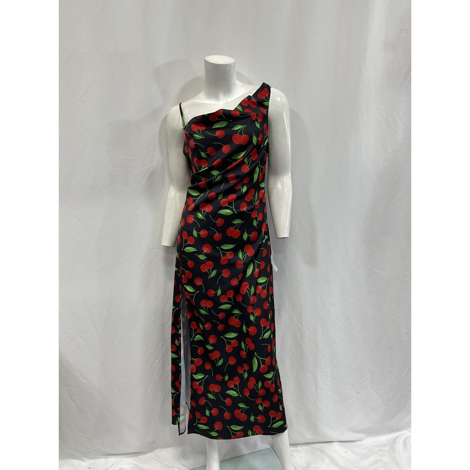 For Love & Lemons 'Xena' Black Polyester Midi Dress Size M - NWT