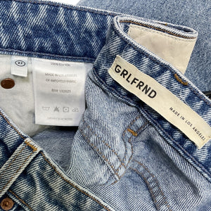Grlfrnd Petite Blue Karolina Denim Jeans Size 27