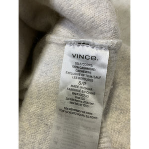 Vince 'Boiled' Tan Cashmere Funnel Neck Pullover Size S