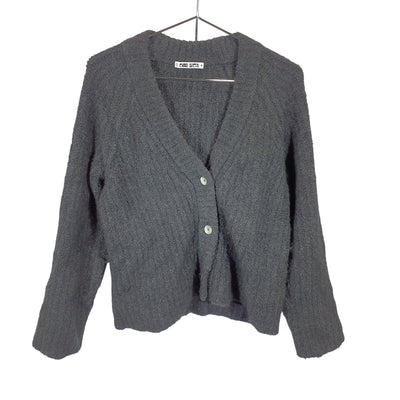 Ciao Lucia Cozy Charcoal Donni Size S Cardigan