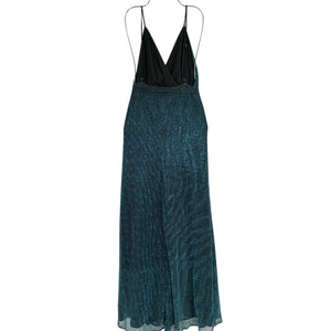 Michael Costello Shimmering Teal Harper Gown Size XS