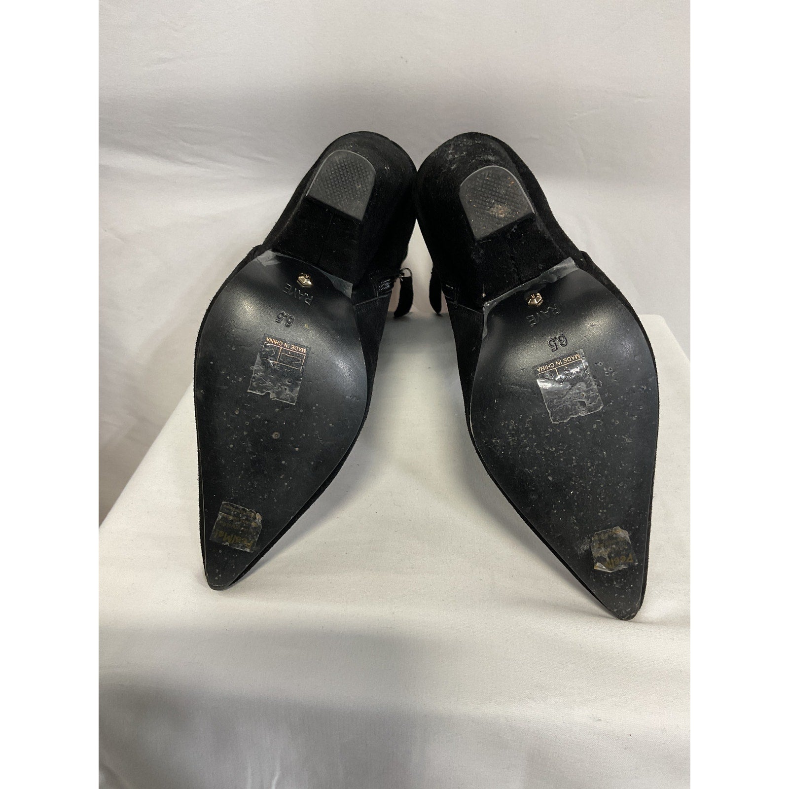 Raye 'Tarrytown' Black Suede Leather Boot Size 7