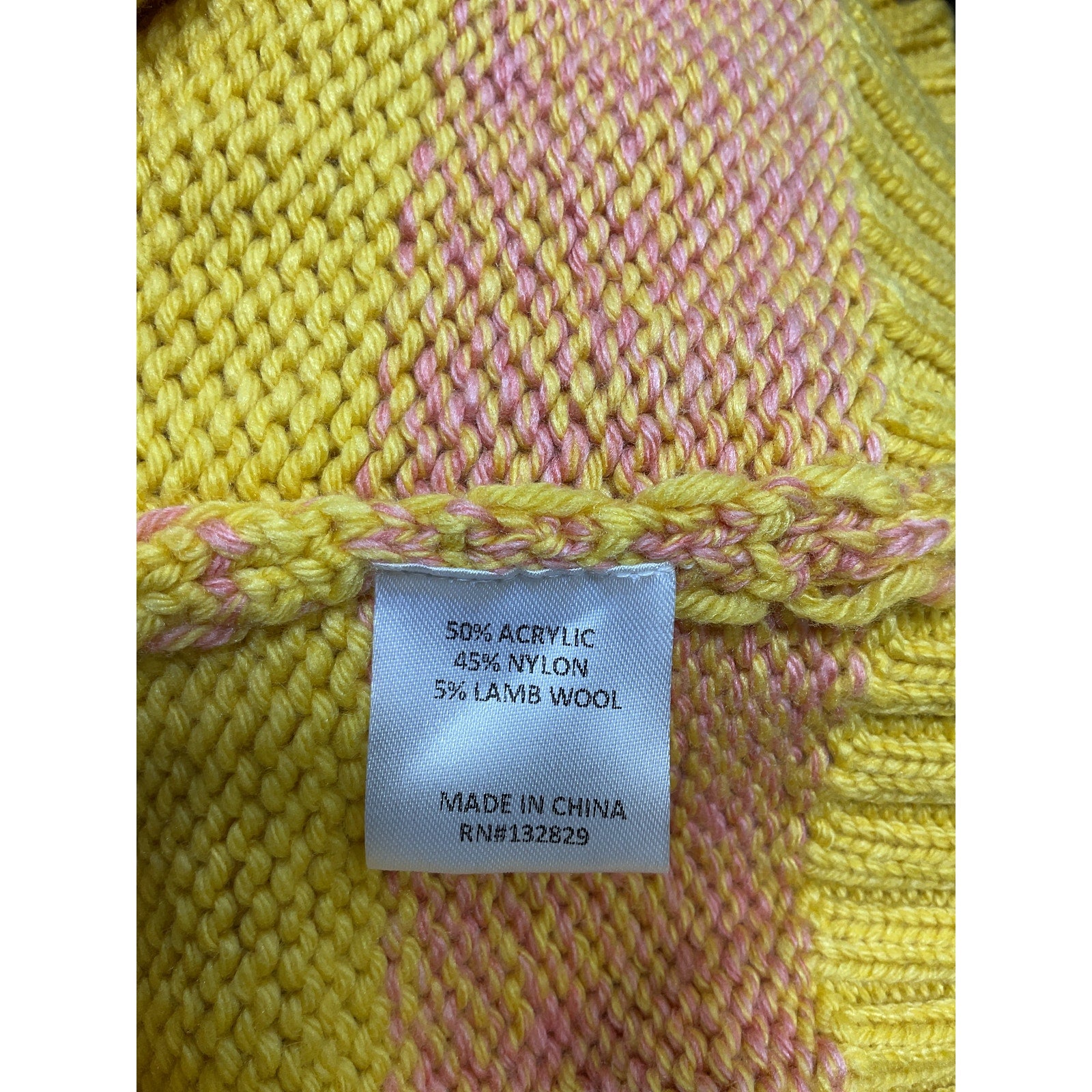Tularosa 'Olin' Yellow Acrylic Cropped Cardigan Size XS