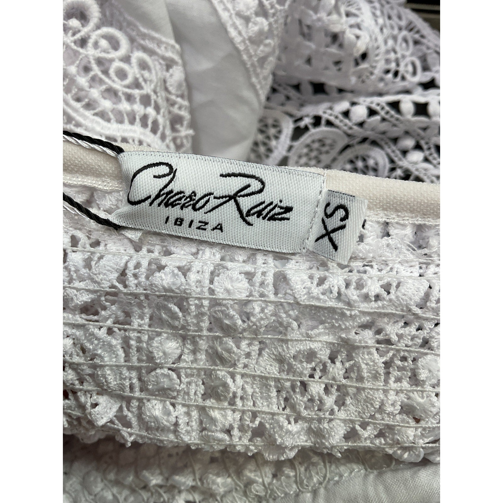 Charo Ruiz 'Vaiana' White Cotton Dress Size XS