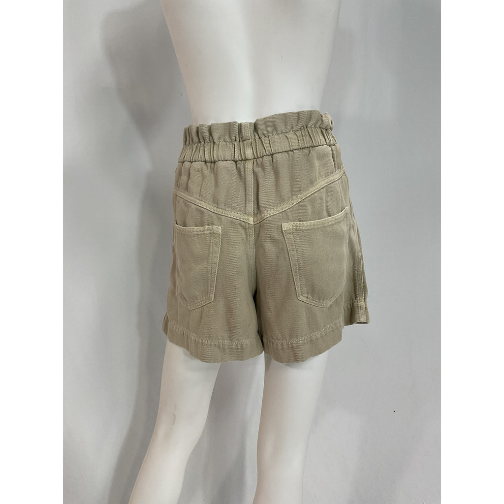 Isabel Marant '�toile' White Titea High Waist Paperbag Shorts Size 4
