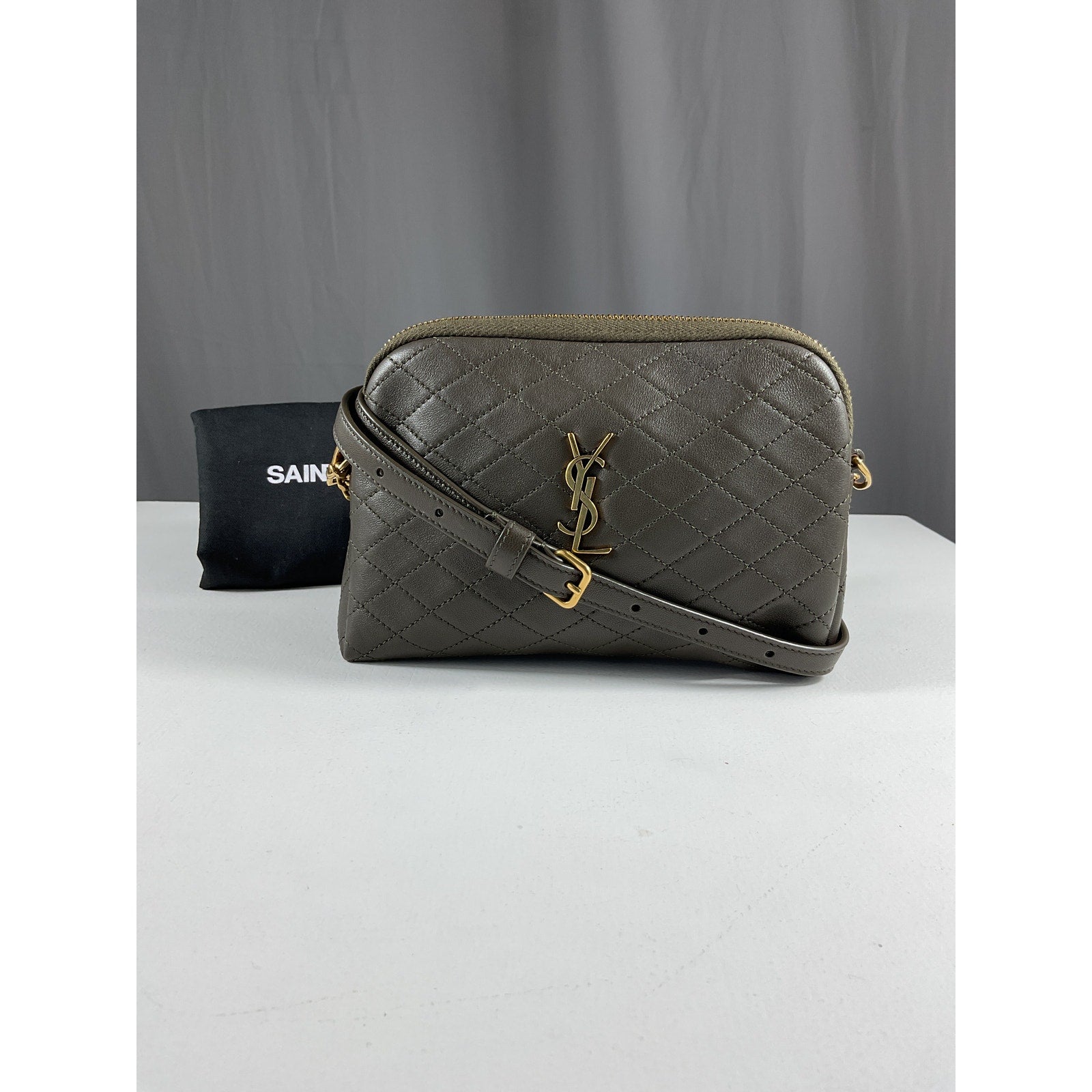 Saint Laurent 'Gaby' Black Mini Ysl Crossbody Bag