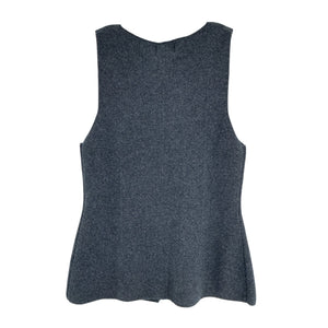 Dissh Knit Blue Ava Longline Vest Size M