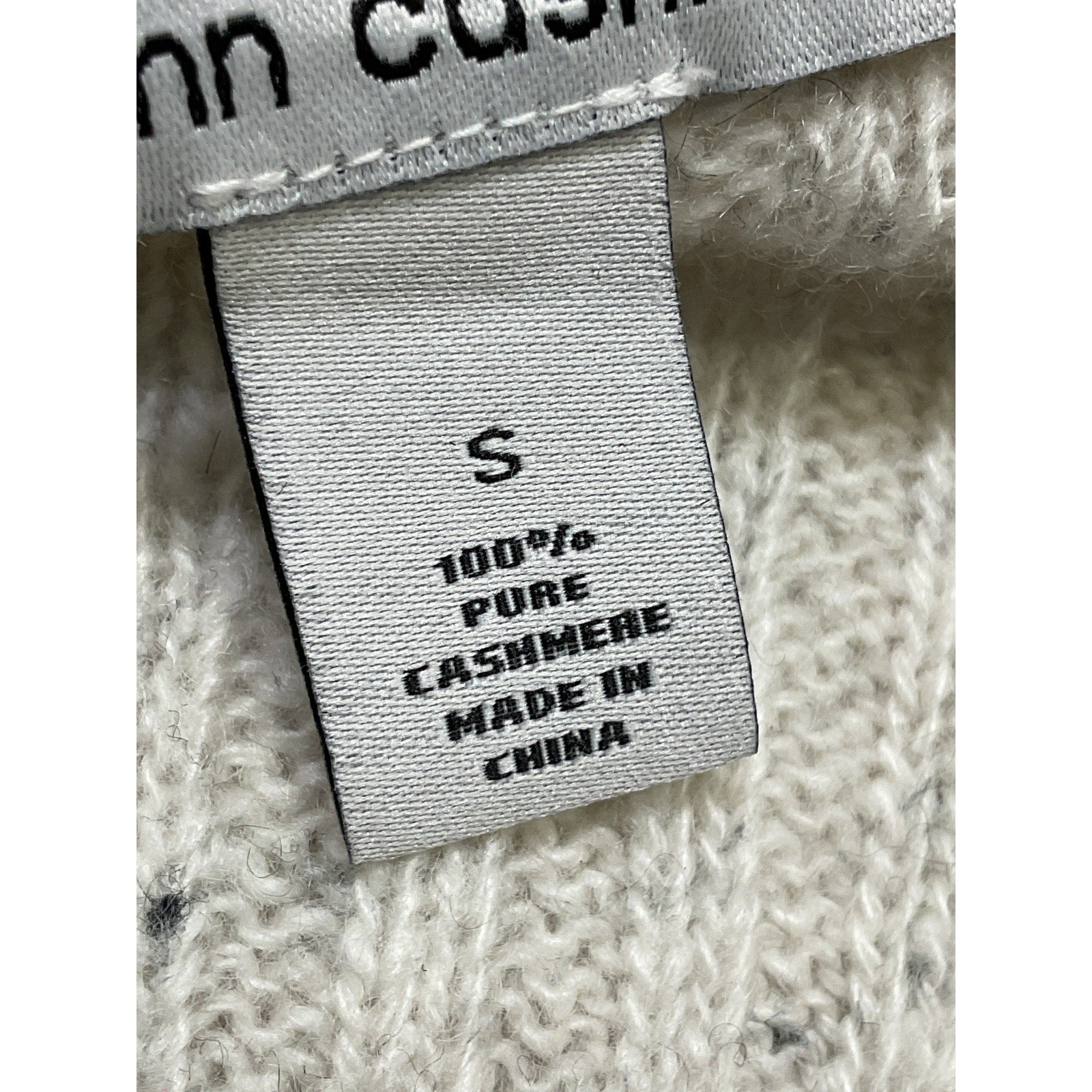Autumn Cashmere 'Turtleneck' White Sweater Size S