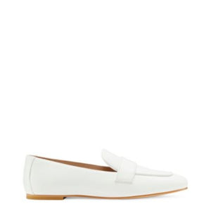 Stuart Weitzman Classic White Marlon Loafers Size 7
