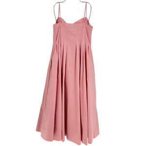 Simkhai Pleated Pink Kittiya Dress Size 12