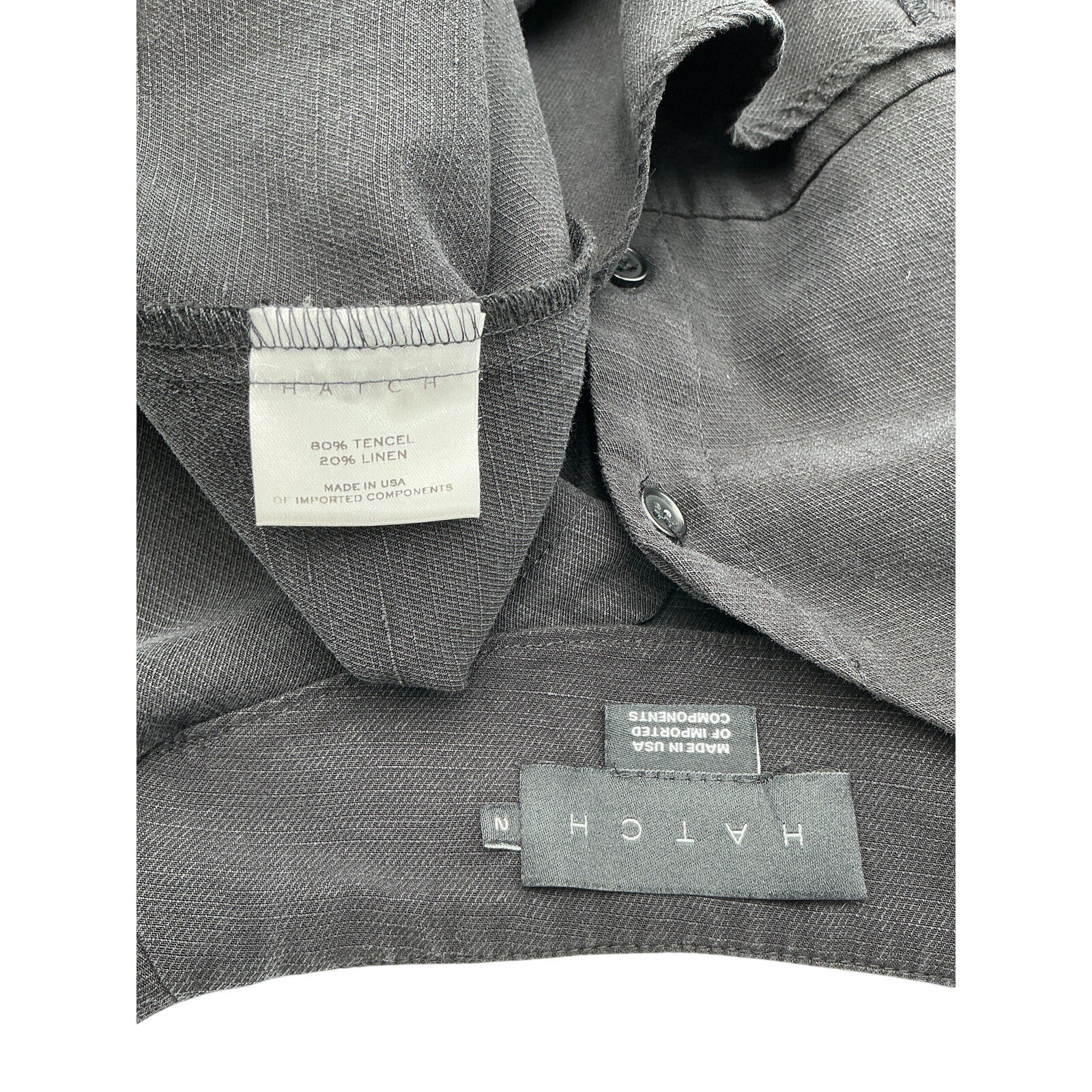 Hatch 'The Jules' Black Tencel Dress Size 2