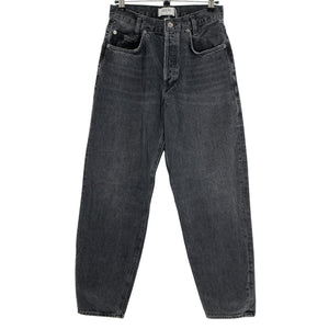 Agolde Relaxed Black Tapered Baggy Denim Jeans Size 26