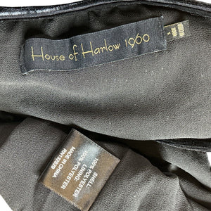 House Of Harlow 1960 Shimmery Noir Meera Top Blouse Size S