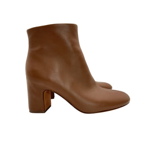 Vince Sleek Brown Terri Ankle Boots Size 8M