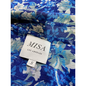 Misa Los Angeles Ruffled Lapis Ombre Viola Dress Size S