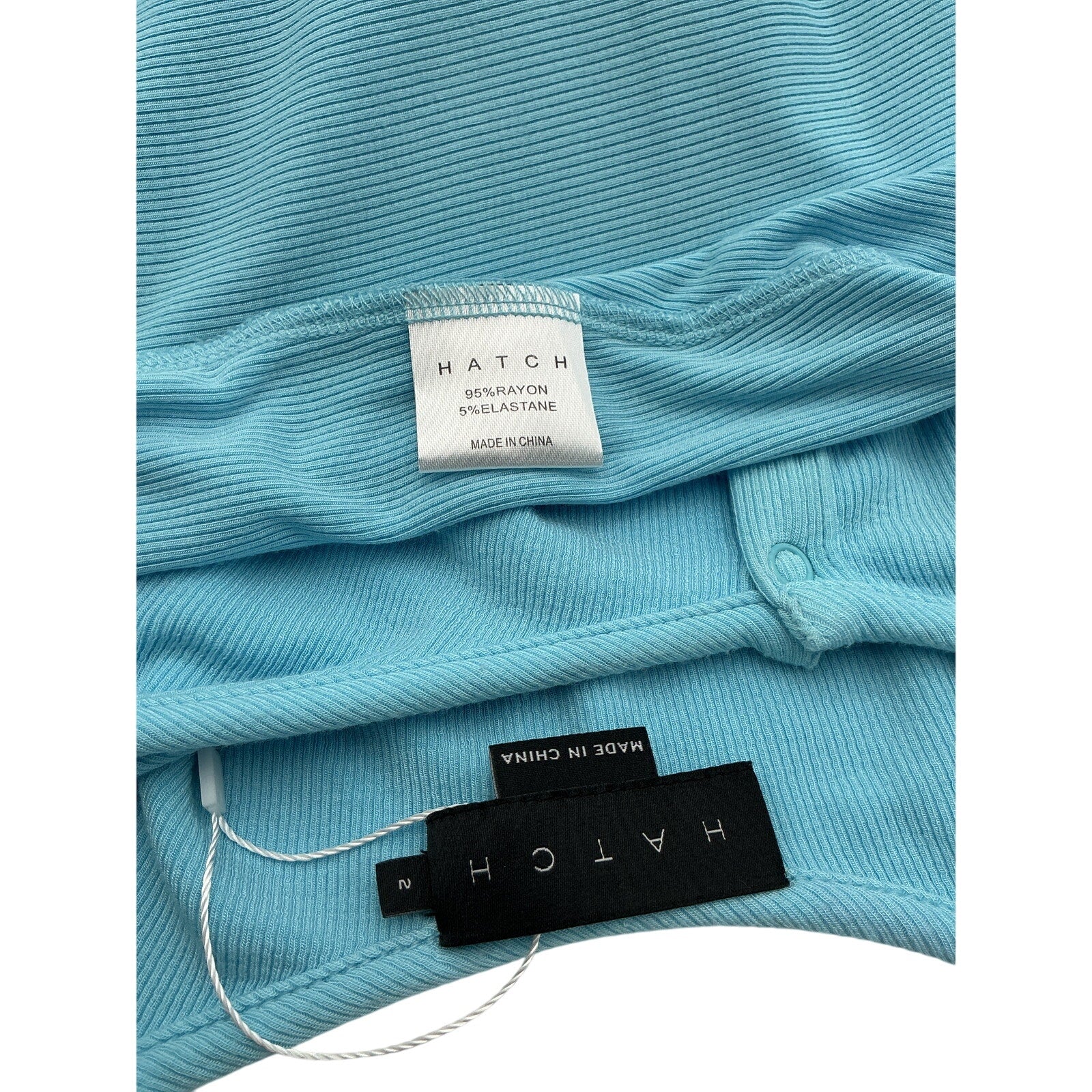 Hatch The Softest Blue Rib Nursing Tank Dress Size 2
