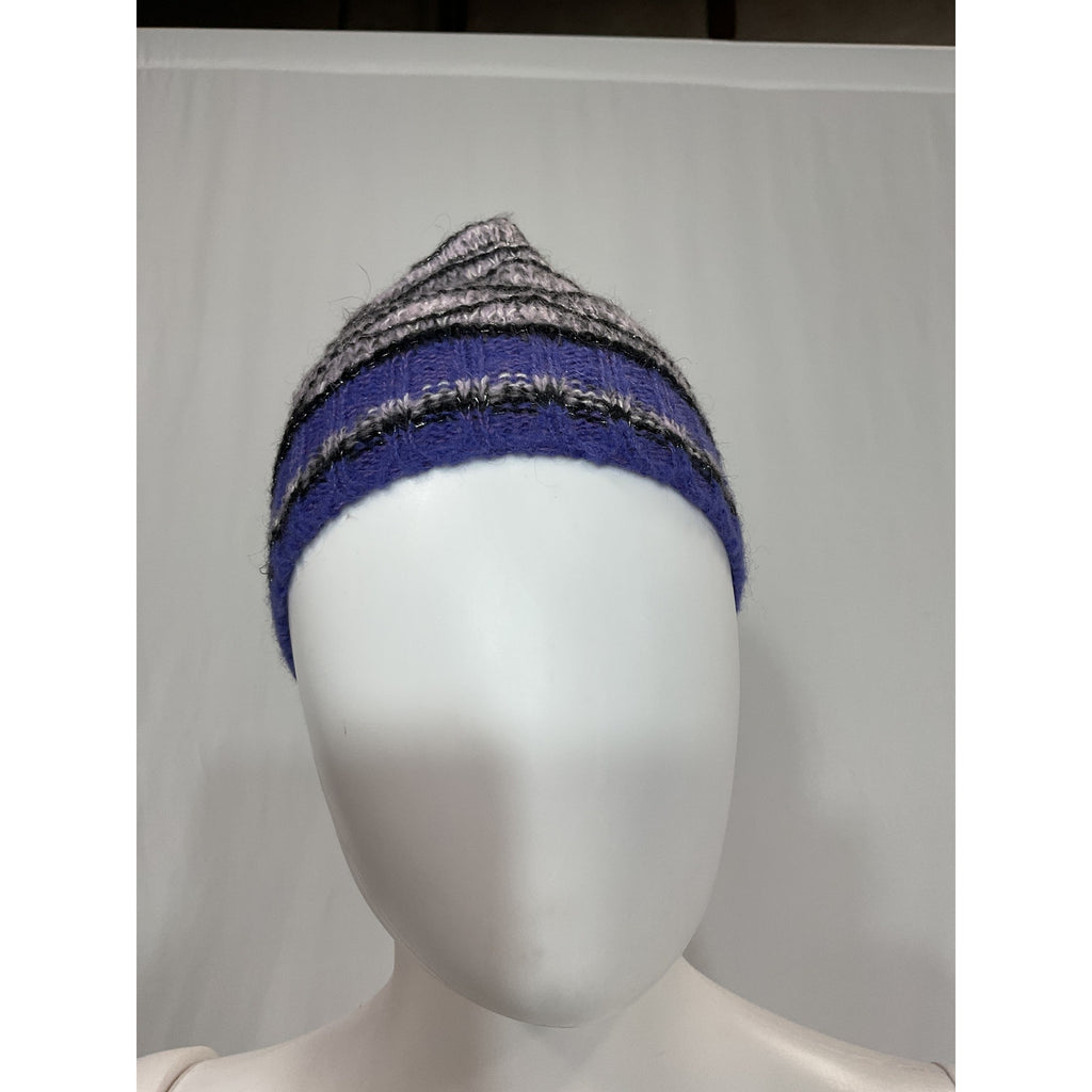 Missoni Knitted 'Patterned' Purple Beanie Size OS