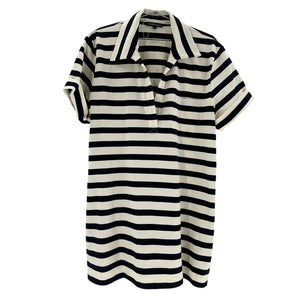 Veronica Beard Striped Multicolor Cayden Polo Dress Size XL