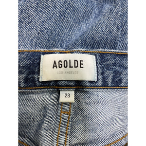Agolde 'Jamie' Blue High Rise Classic Denim Jean Size 23