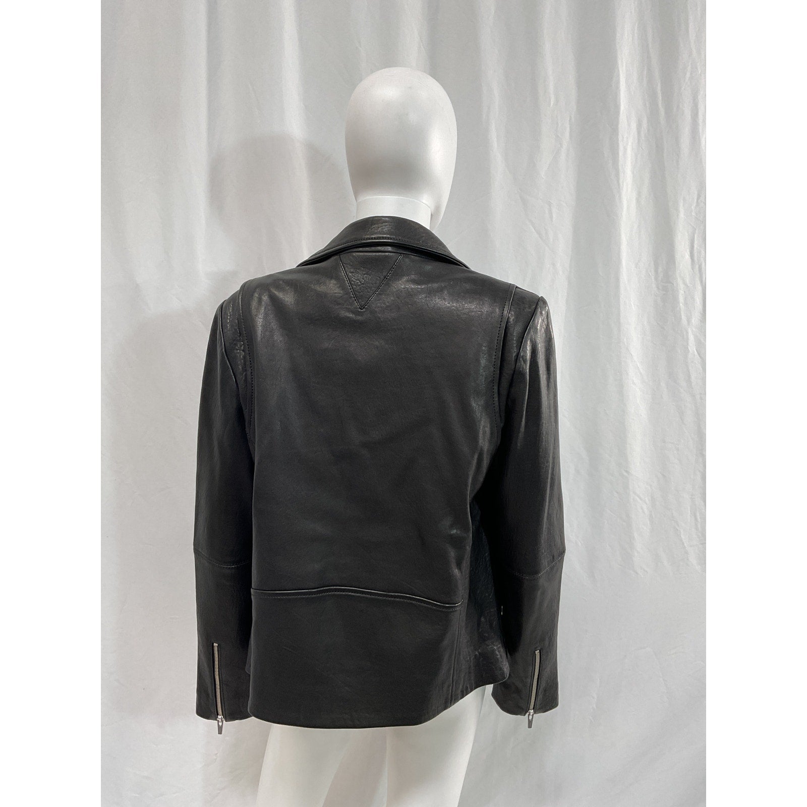 Reformation 'Veda' Black Bad Leather Jacket Size L