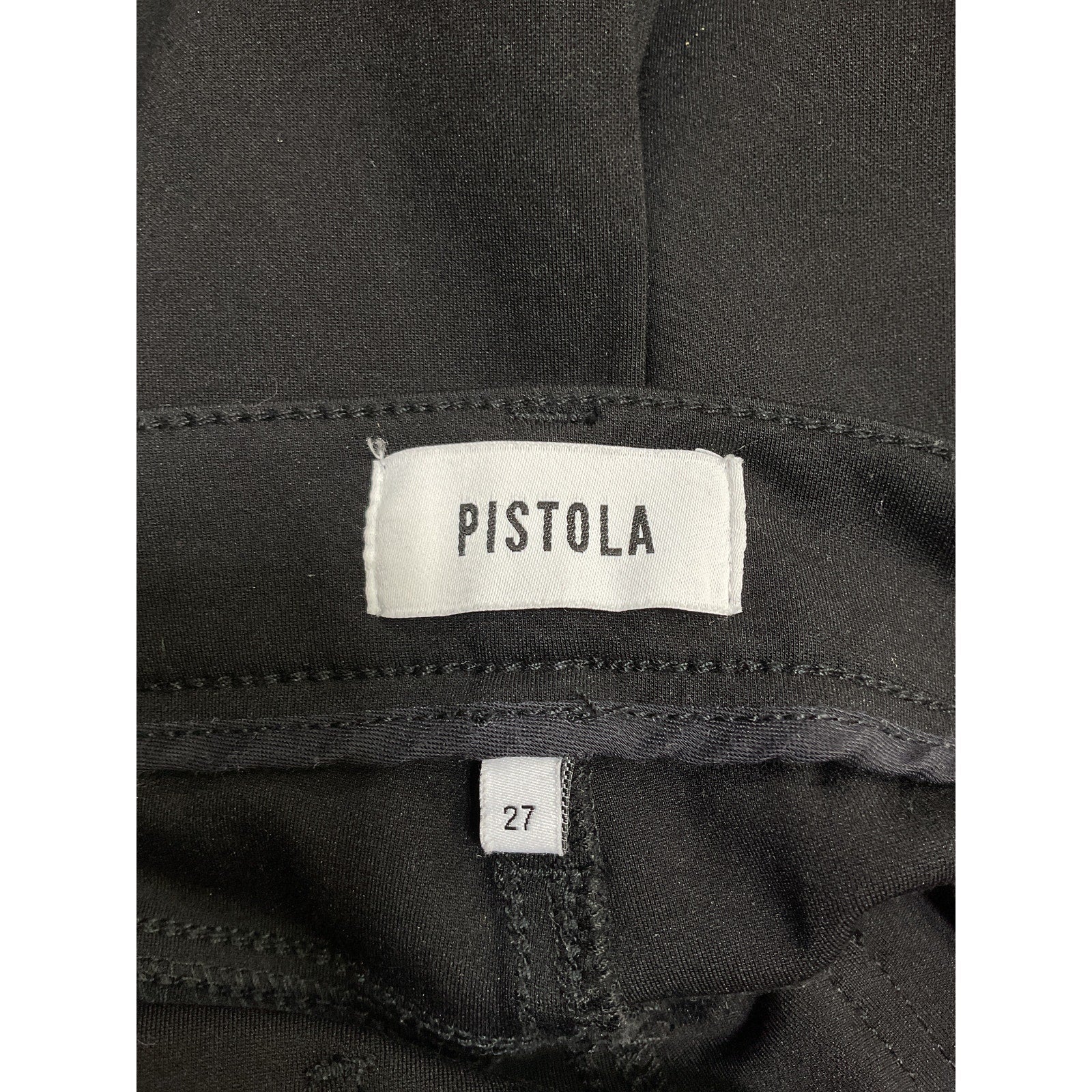 Pistola 'Kendall' Black Rayon High Rise Skinny Scuba Pant Size 27