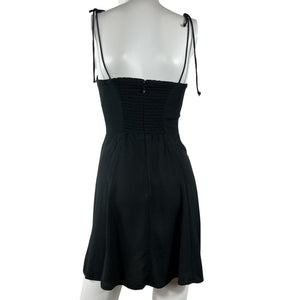 Reformation Strappy Black Saskia Dress Size 4