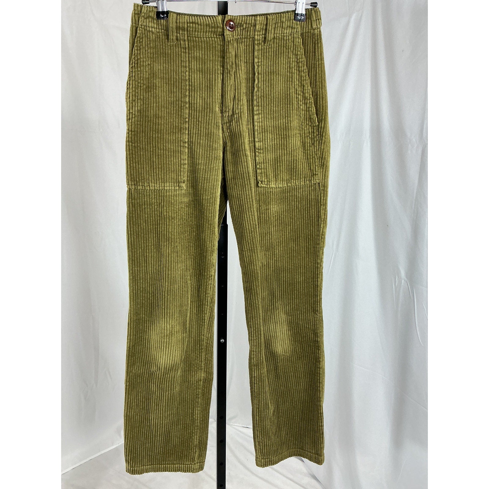 Alex Mill 'Neil' Green Cotton Corduroy Pants Size 0