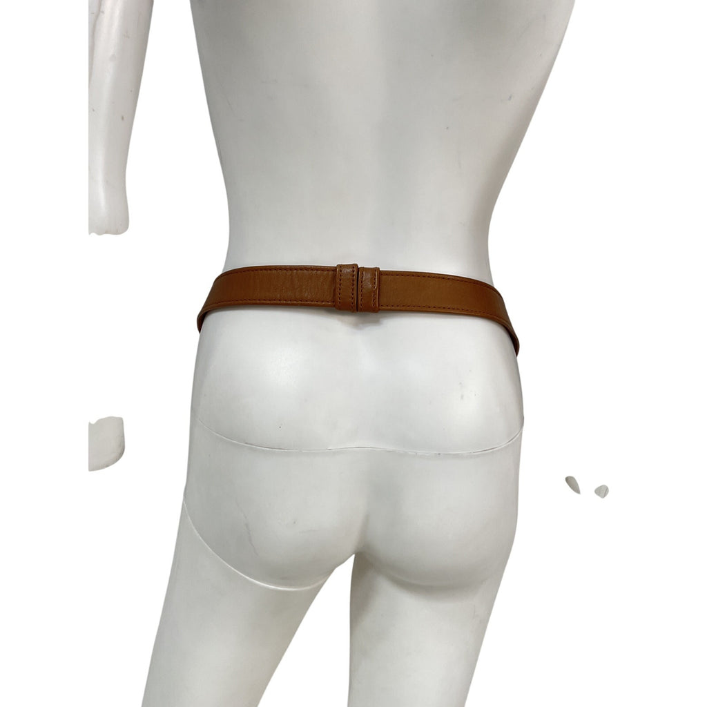 B-Low The Belt Maeve Brown Leather Mini Belt Size OS